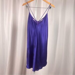 Secret Treasures XL Vintage Satin Lace Jewel Tone Nightgown Summer Y2K 90's